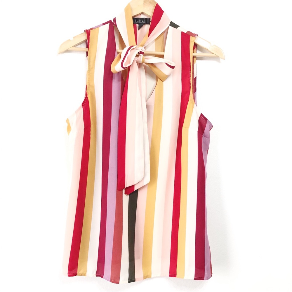 Rachel Rachel Roy Striped Fall Color Tank Top